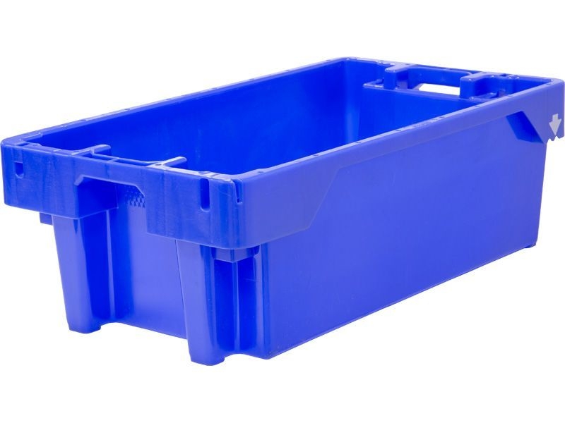 Ящик п/э рыбный 800х450х270; Fish box 40 blue