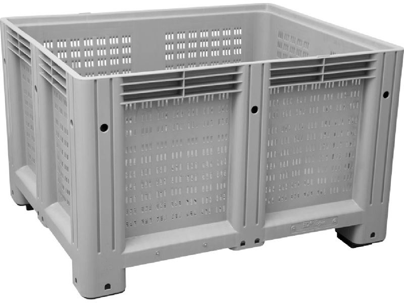Пластиковый контейнер (big box) 1200x1000x760 мм перфорированный на ножках