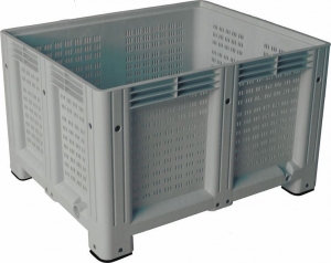 Контейнер 1200x1000x580 перфорированный на ножках