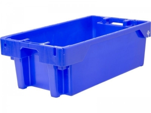 Ящик п/э рыбный 800х450х270; Fish box 40 blue