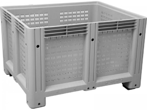 Пластиковый контейнер (big box) 1200x1000x760 мм перфорированный на ножках