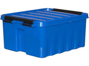 Ящик п/п 210х170х95 мм с крышкой и клипсами синий Rox Box 2,5 л